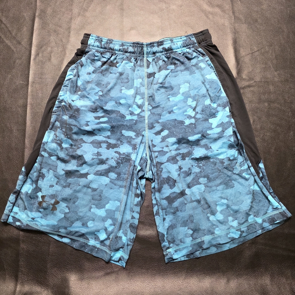 Under Armour Blue Camo Athletic Shorts